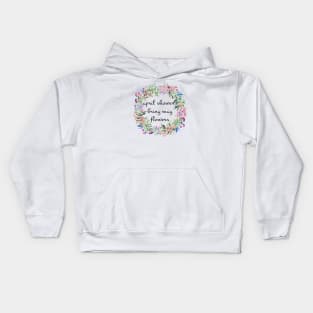 April showers bring may flowers Kids Hoodie